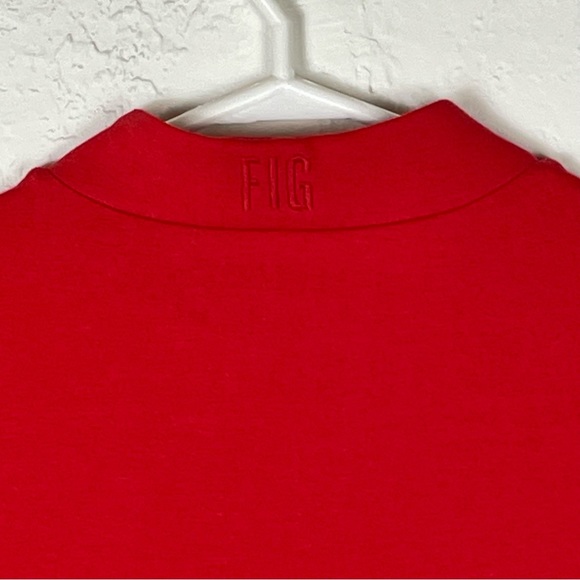 FIG BOM Dress NWOT travel athleisure RED - Picture 9 of 11